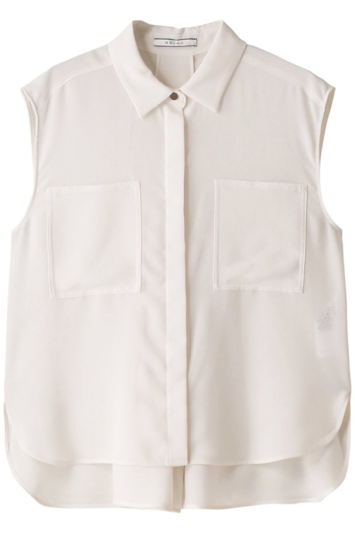 【ベイジ,/BEIGE,】のHYACINTH(ハイアシンス)/ショートカラーシャツ インテリア・キッズ・メンズ・レディースファッション・服の通販 founy(ファニー) https://founy.com/ ファッション Fashion レディースファッション WOMEN トップス・カットソー Tops/Tshirt キャミソール / ノースリーブ No Sleeves シャツ/ブラウス Shirts/Blouses ストレッチ Stretch ドレープ Drape ノースリーブ No Sleeve フレア Flare ポケット Pocket |ID: prp329100004579083 ipo3291000000032438437