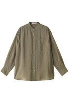 【ベイジ,/BEIGE,】のGENTIAN(ジェンシャン)/スタンドカラーシャツ カーキ|ID: prp329100004579089 ipo3291000000032438499