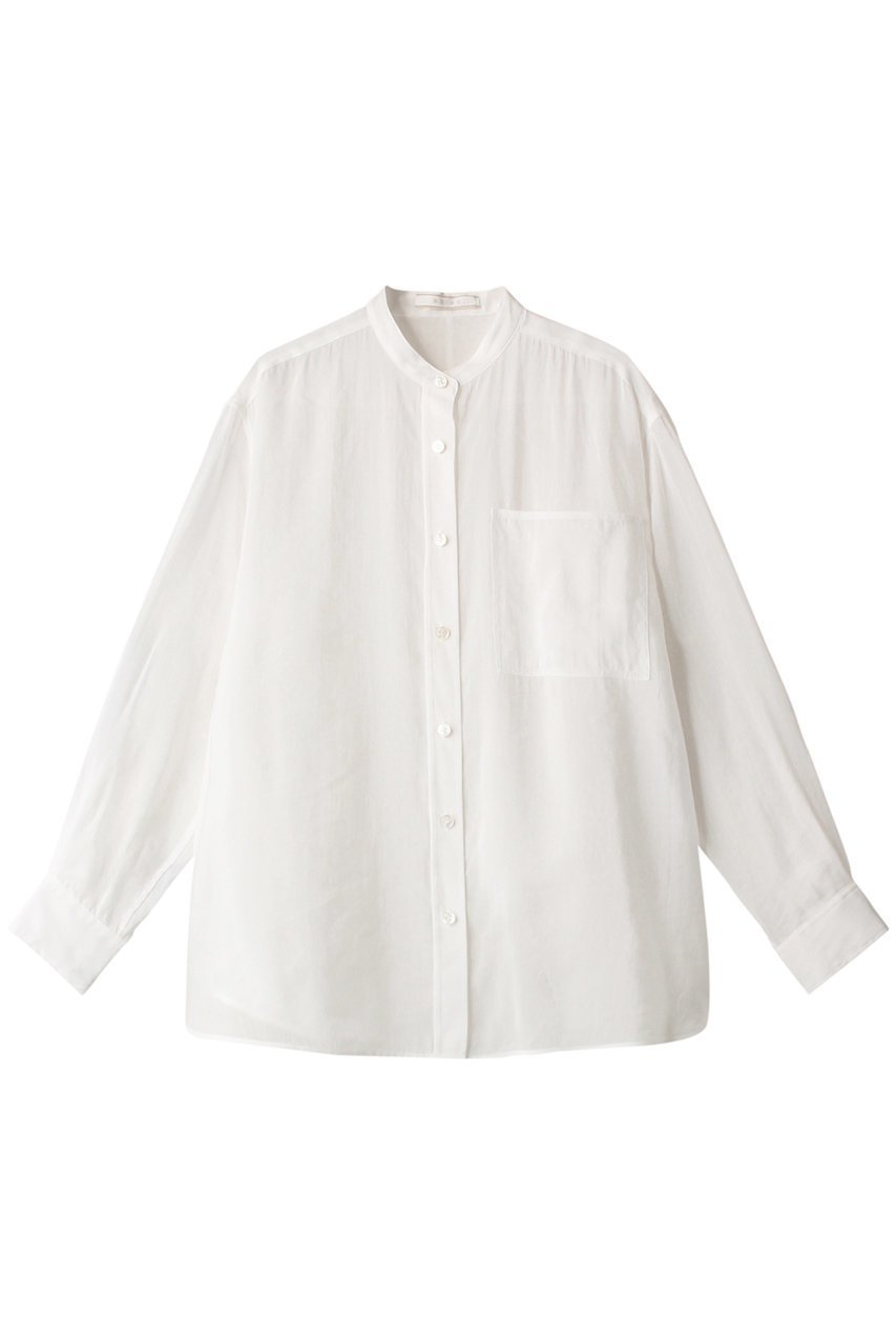【ベイジ,/BEIGE,】のGENTIAN(ジェンシャン)/スタンドカラーシャツ インテリア・キッズ・メンズ・レディースファッション・服の通販 founy(ファニー) 　ファッション　Fashion　レディースファッション　WOMEN　トップス・カットソー　Tops/Tshirt　キャミソール / ノースリーブ　No Sleeves　シャツ/ブラウス　Shirts/Blouses　シンプル　Simple　ノースリーブ　No Sleeve　夏　Summer　ホワイト|ID: prp329100004579089 ipo3291000000032438500