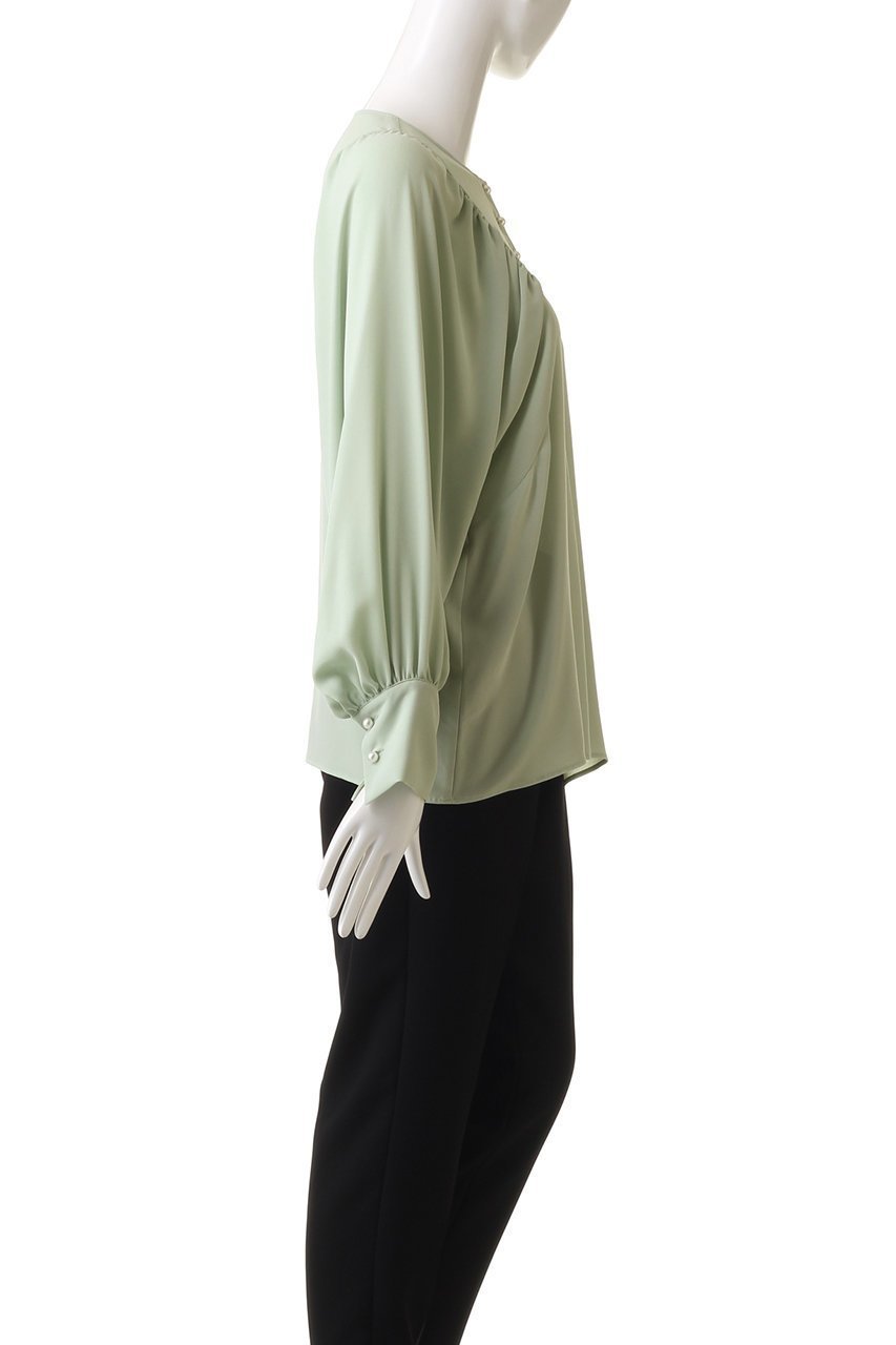 【ベイジ,/BEIGE,】のIRIS/ブラウス 人気、トレンドファッション・服の通販 founy(ファニー) 　ファッション　Fashion　レディースファッション　WOMEN　トップス・カットソー　Tops/Tshirt　シャツ/ブラウス　Shirts/Blouses　カフス　Cuffs　ギャザー　Gather　ジョーゼット　Georgette　スリーブ　Sleeve　パール　Pearl　ロング　Long　エレガント 上品　Elegant　other-3|ID: prp329100004579091 ipo3291000000032438521