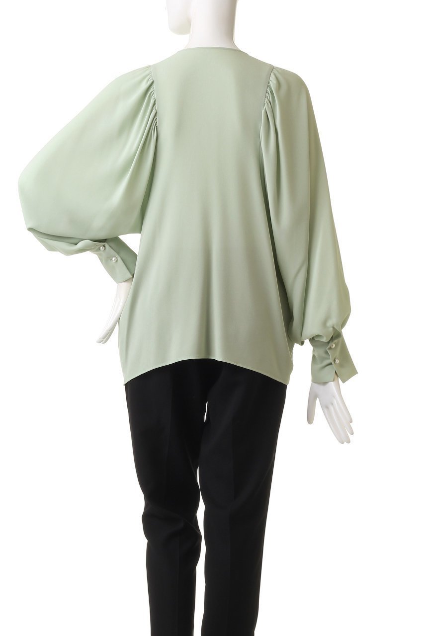 【ベイジ,/BEIGE,】のIRIS/ブラウス 人気、トレンドファッション・服の通販 founy(ファニー) 　ファッション　Fashion　レディースファッション　WOMEN　トップス・カットソー　Tops/Tshirt　シャツ/ブラウス　Shirts/Blouses　カフス　Cuffs　ギャザー　Gather　ジョーゼット　Georgette　スリーブ　Sleeve　パール　Pearl　ロング　Long　エレガント 上品　Elegant　other-4|ID: prp329100004579091 ipo3291000000032438522