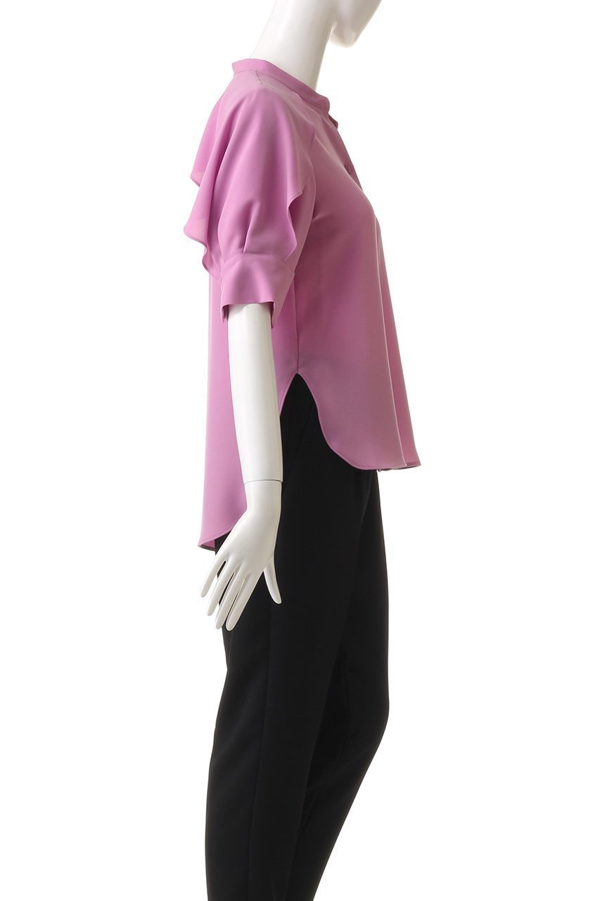 【ベイジ,/BEIGE,】のHYACINTH(ハイアシンス)/スタンドカラーブラウス 人気、トレンドファッション・服の通販 founy(ファニー) 　ファッション　Fashion　レディースファッション　WOMEN　トップス・カットソー　Tops/Tshirt　シャツ/ブラウス　Shirts/Blouses　おすすめ　Recommend　カフス　Cuffs　ショート　Short　スタンド　Stand　スリーブ　Sleeve　ドレープ　Drape　ヘムライン　Hemline　ヨーク　Yoke　other-3|ID: prp329100004579100 ipo3291000000032438607