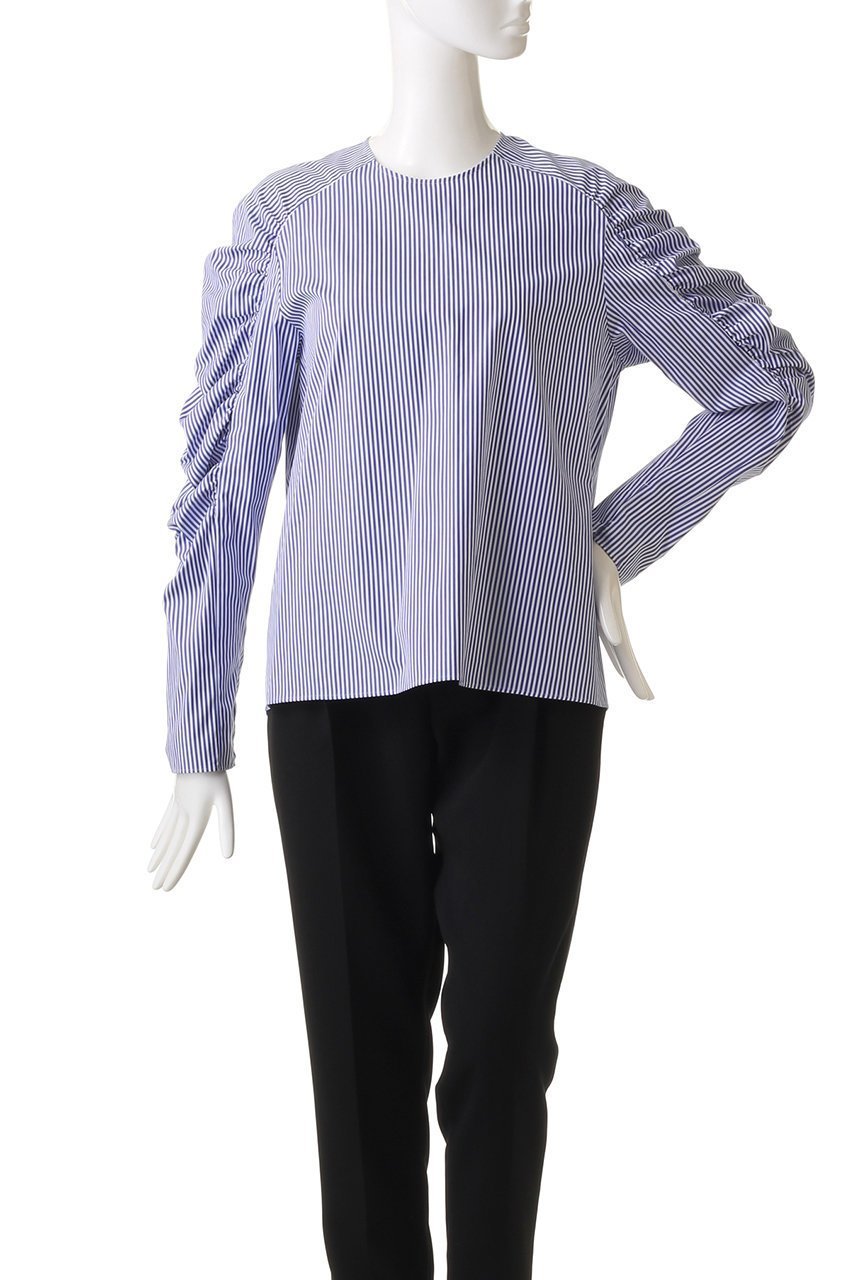 【ベイジ,/BEIGE,】のCROCOSMIA/ブラウス 人気、トレンドファッション・服の通販 founy(ファニー) 　ファッション　Fashion　レディースファッション　WOMEN　トップス・カットソー　Tops/Tshirt　シャツ/ブラウス　Shirts/Blouses　なめらか　Smooth　オイル　Oil　ギャザー　Gather　ストライプ　Stripe　スリット　Slit　スリーブ　Sleeve　ブロード　Broad　ロング　Long　other-2|ID: prp329100004579103 ipo3291000000032438636
