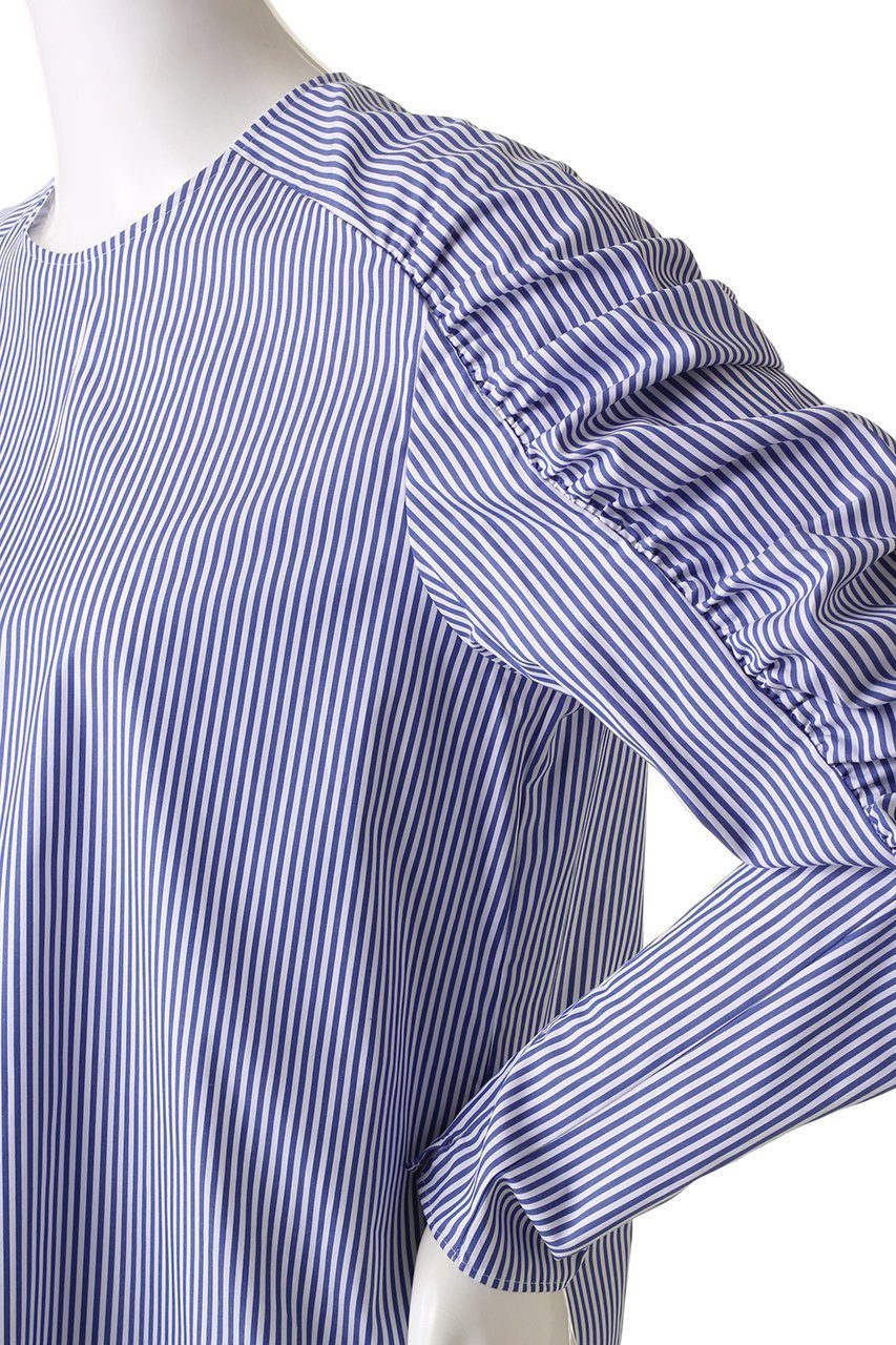 【ベイジ,/BEIGE,】のCROCOSMIA/ブラウス 人気、トレンドファッション・服の通販 founy(ファニー) 　ファッション　Fashion　レディースファッション　WOMEN　トップス・カットソー　Tops/Tshirt　シャツ/ブラウス　Shirts/Blouses　なめらか　Smooth　オイル　Oil　ギャザー　Gather　ストライプ　Stripe　スリット　Slit　スリーブ　Sleeve　ブロード　Broad　ロング　Long　other-5|ID: prp329100004579103 ipo3291000000032438639