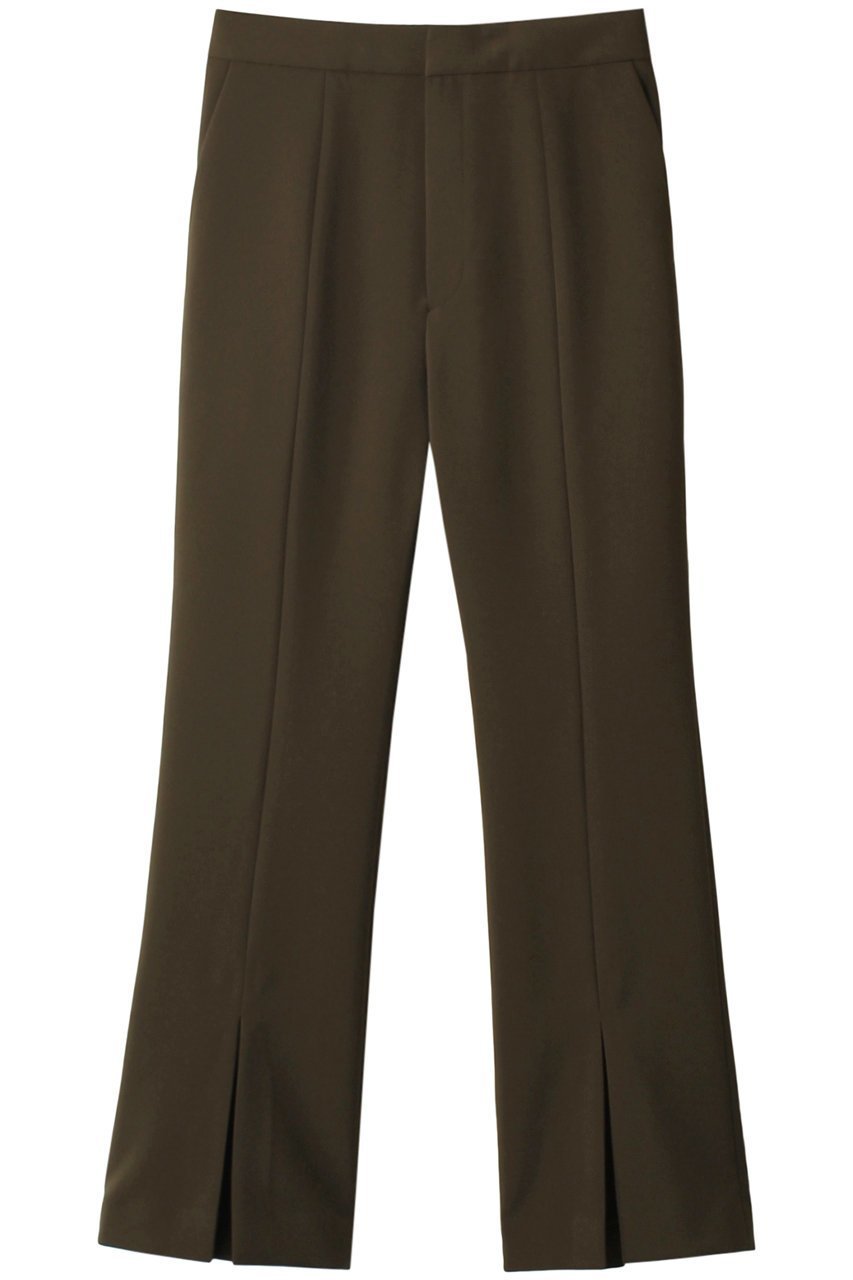 【ベイジ,/BEIGE,】のPAULOWNIA/スリットフレアパンツ インテリア・キッズ・メンズ・レディースファッション・服の通販 founy(ファニー) 　ファッション　Fashion　レディースファッション　Fashion for Women　パンツ　Pants & Trousers　シンプル　Simple, Minimal　スタイリッシュ　Stylish, Fashionable　スリット　Slit, Slit Detail　フィット　Fit, Slim Fit　フレア　Flare, Flared　カーキ|ID: prp329100004579104 ipo3291000000032830399