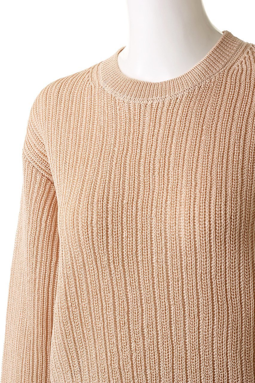 【ベイジ,/BEIGE,】のGARDENIA/クルーネックニット 人気、トレンドファッション・服の通販 founy(ファニー) 　ファッション　Fashion　レディースファッション　Fashion for Women　トップス・カットソー　Cut & Sew Tops　ニット　Knit Tops & Sweaters　カジュアルプルオーバー・ニットトップス　Pullovers & Knit Tops / Casual Pullovers　おすすめ　Recommended / Our Picks　コンパクト　Compact, Small Size　フェミニン　Feminine, Girly　ボトム　Bottoms, Lower Wear　リネン　Linen, Linen Fabric　レース　Lace, Lace Fabric　ワイド　Wide, Wide Fit　今季　This Season, Current Season　other-5|ID: prp329100004579106 ipo3291000000032961737