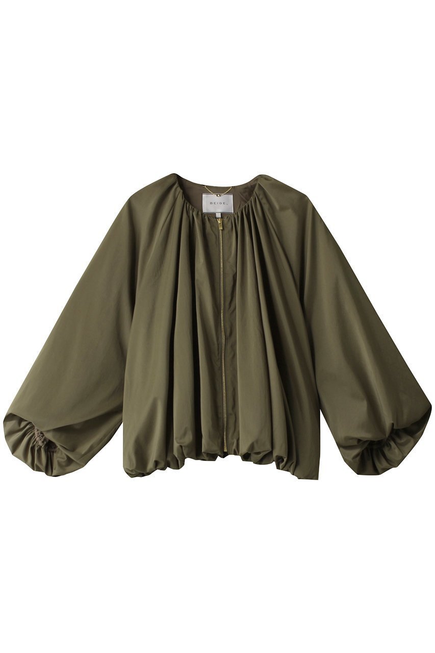 【ベイジ,/BEIGE,】のMILLET/ブルゾン インテリア・キッズ・メンズ・レディースファッション・服の通販 founy(ファニー) 　ファッション　Fashion　レディースファッション　Ladies' Fashion Online　アウター　Coat Outerwear　ジャケット　Jackets　ブルゾン　Blouson/Jackets　おすすめ　Recommend　エアリー　Airy　コンパクト　Compact　シンプル　Simple　ジャケット　Jacket　バルーン　Balloon　ブルゾン　Blouson　ボトム　Bottom　ワイド　Wide　カーキ|ID: prp329100004579107 ipo3291000000032438670