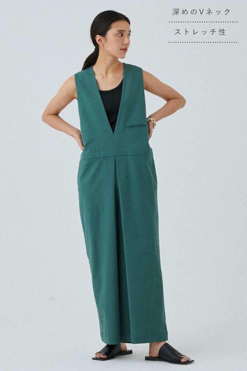 【レリル/lelill】のPEリネンサロペット 人気、トレンドファッション・服の通販 founy(ファニー) 　ファッション　Fashion　レディースファッション　Fashion for Women　パンツ　Pants & Trousers　コラボ　Collaboration, Collab　サロペット　Overalls, Salopette　ストレッチ　Stretch, Stretchy Fabric　リネン　Linen, Linen Fabric　リラックス　Relax, Relaxed Fit　ワイド　Wide, Wide Fit　人気　Popular, Best Seller　再入荷　Restock / Back in Stock　夏　Summer　春　Spring　other-2|ID: prp329100004579114 ipo3291000000032438728