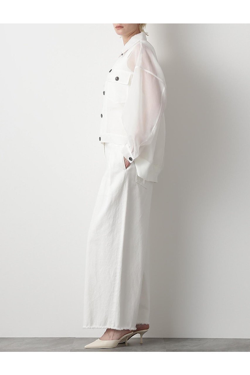 【ヒューエルミュージアム/hueLe Museum】の【STUMBLY】Sheer Organdy Jean Jaket 人気、トレンドファッション・服の通販 founy(ファニー) 　ファッション　Fashion　レディースファッション　WOMEN　アウター　Coat Outerwear　ジャケット　Jackets　インナー　Inner　シンプル　Simple　ジャケット　Jacket　ブルゾン　Blouson　人気　Popularity　夏　Summer　定番　Standard　NEW・新作・新着・新入荷　New Arrivals　春　Spring　other-3|ID: prp329100004579122 ipo3291000000032438786