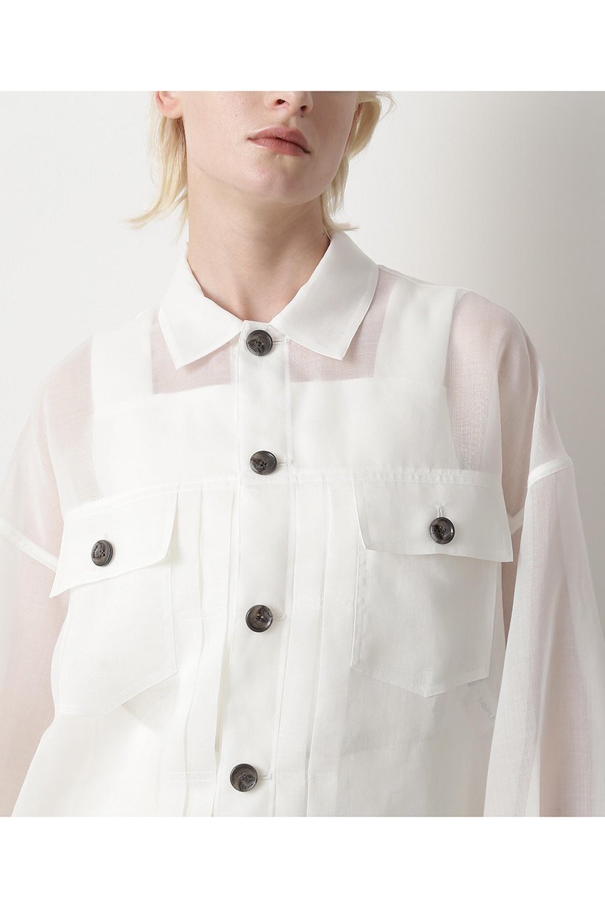 【ヒューエルミュージアム/hueLe Museum】の【STUMBLY】Sheer Organdy Jean Jaket 人気、トレンドファッション・服の通販 founy(ファニー) 　ファッション　Fashion　レディースファッション　WOMEN　アウター　Coat Outerwear　ジャケット　Jackets　インナー　Inner　シンプル　Simple　ジャケット　Jacket　ブルゾン　Blouson　人気　Popularity　夏　Summer　定番　Standard　NEW・新作・新着・新入荷　New Arrivals　春　Spring　other-5|ID: prp329100004579122 ipo3291000000032438788