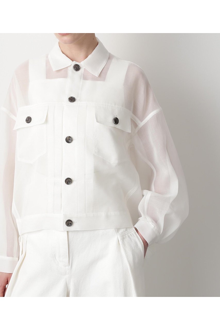 【ヒューエルミュージアム/hueLe Museum】の【STUMBLY】Sheer Organdy Jean Jaket 人気、トレンドファッション・服の通販 founy(ファニー) 　ファッション　Fashion　レディースファッション　WOMEN　アウター　Coat Outerwear　ジャケット　Jackets　インナー　Inner　シンプル　Simple　ジャケット　Jacket　ブルゾン　Blouson　人気　Popularity　夏　Summer　定番　Standard　NEW・新作・新着・新入荷　New Arrivals　春　Spring　other-6|ID: prp329100004579122 ipo3291000000032438789