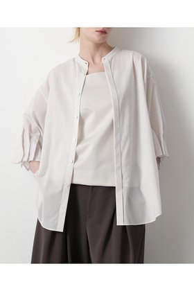 【ヒューエルミュージアム/hueLe Museum】の【STUMBLY】Tuck Sleeve Shirt 人気、トレンドファッション・服の通販 founy(ファニー) ファッション Fashion レディースファッション WOMEN トップス・カットソー Tops/Tshirt シャツ/ブラウス Shirts/Blouses ショート Short スリーブ Sleeve ハーフ Half フォルム Form |ID:prp329100004579123