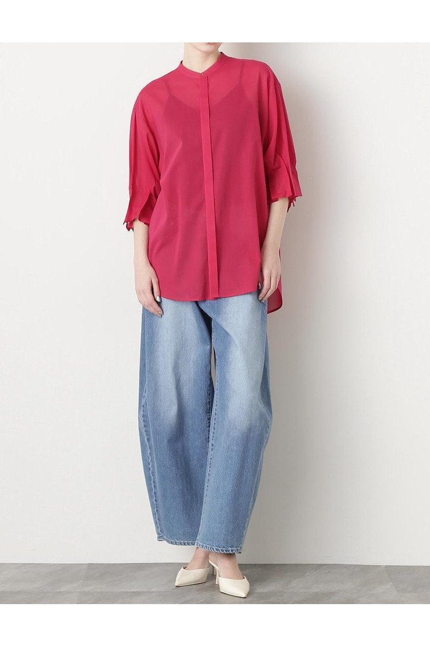 【ヒューエルミュージアム/hueLe Museum】の【STUMBLY】Tuck Sleeve Shirt 人気、トレンドファッション・服の通販 founy(ファニー) 　ファッション　Fashion　レディースファッション　WOMEN　トップス・カットソー　Tops/Tshirt　シャツ/ブラウス　Shirts/Blouses　ショート　Short　スリーブ　Sleeve　ハーフ　Half　フォルム　Form　other-3|ID: prp329100004579123 ipo3291000000032438797