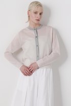 【ヒューエルミュージアム/hueLe Museum】の【hLM】シアーニットカーディガン 人気、トレンドファッション・服の通販 founy(ファニー) ファッション Fashion レディースファッション Fashion for Women トップス・カットソー Cut & Sew Tops ニット Knit Tops & Sweaters カーディガン・羽織り Layered Style Cardigans カジュアルプルオーバー・ニットトップス Pullovers & Knit Tops / Casual Pullovers シアー Sheer, See-Through トレンド Trend, Trending Now ベーシック Basic, Essential 夏 Summer 春 Spring S/S・春夏 SS, Spring/Summer, Warm Season thumbnail ホワイト|ID: prp329100004579125 ipo3291000000032808923