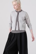 【ヒューエルミュージアム/hueLe Museum】の【hLM】シアーニットカーディガン グレー|ID: prp329100004579125 ipo3291000000036180967