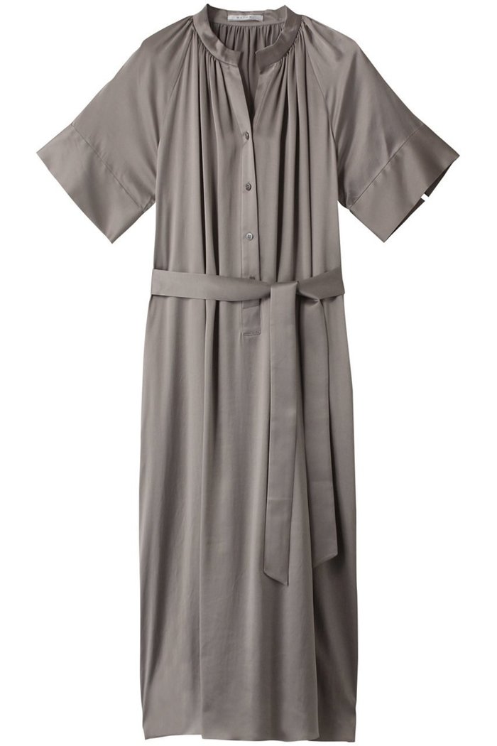 【ベイジ,/BEIGE,】のYEW/シャツワンピース インテリア・キッズ・メンズ・レディースファッション・服の通販 founy(ファニー) https://founy.com/ ファッション Fashion レディースファッション Ladies' Fashion Online ワンピース Dress シャツワンピース Shirt Dresses チュニック Tunic なめらか Smooth サテン Satin シルク Silk チュニック Tunic ピーチ Peach リボン Ribbon リュクス Luxe ロング Long エレガント 上品 Elegant 洗える Washable |ID: prp329100004579134 ipo3291000000032438874