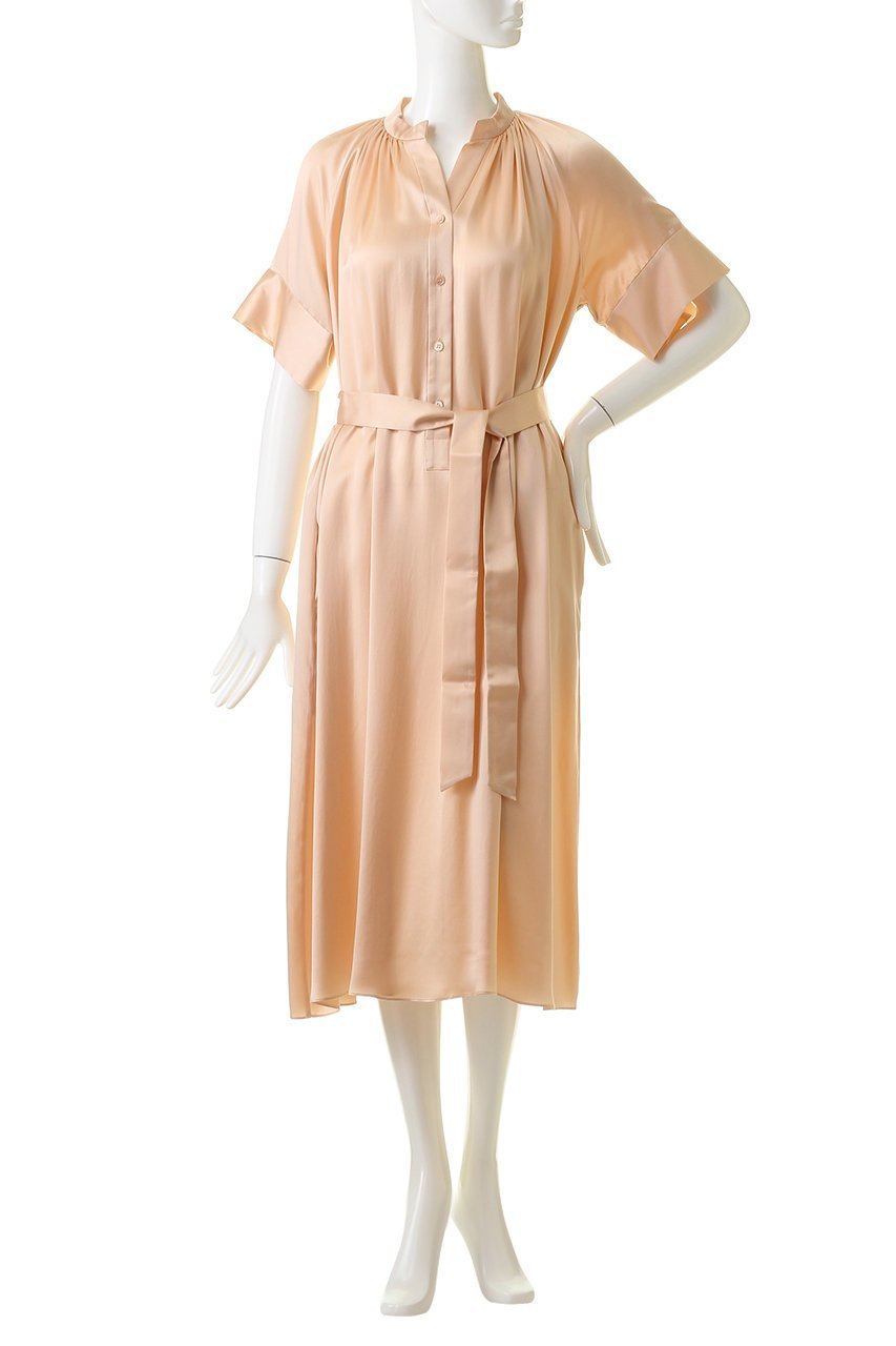 【ベイジ,/BEIGE,】のYEW/シャツワンピース 人気、トレンドファッション・服の通販 founy(ファニー) 　ファッション　Fashion　レディースファッション　Fashion for Women　ワンピース　Dresses　シャツワンピース / 1枚で着映えコーデ　Shirt Dresses　チュニック　Tunic Tops & Dresses　なめらか　Smooth, Silky Texture　サテン　Satin, Glossy Fabric　シルク　Silk, 100% Silk　チュニック　Tunic, Long Top　ピーチ　Peach, Soft Touch　リボン　Ribbon, Bow　リュクス　Luxury, Elegant, High-End, Chic　ロング　Long, Long-Length　エレガント 上品　Elegant　洗える　Machine Washable　other-2|ID: prp329100004579134 ipo3291000000032903651
