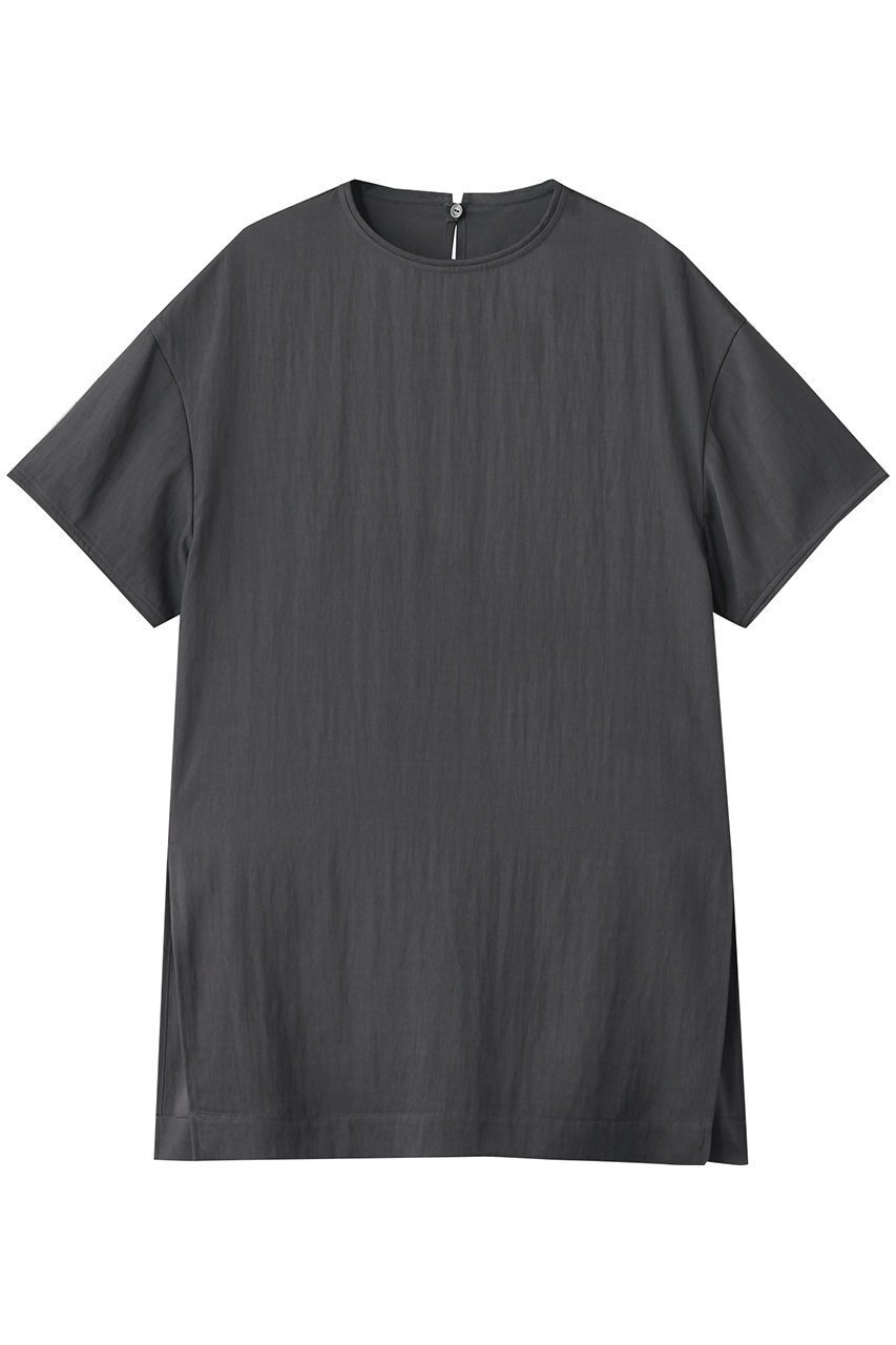 【アンクレイヴ/uncrave】のドレープツイル Tブラウス インテリア・キッズ・メンズ・レディースファッション・服の通販 founy(ファニー) 　ファッション　Fashion　レディースファッション　Ladies' Fashion Online　トップス・カットソー　Tops/Tshirt　シャツ/ブラウス　Shirts/Blouses　ショート　Short　スリット　Slit　スリーブ　Sleeve　エレガント 上品　Elegant　夏　Summer　NEW・新作・新着・新入荷　New Arrivals　ビジネス 仕事 通勤　Business　ブルーグレー|ID: prp329100004579138 ipo3291000000032438918
