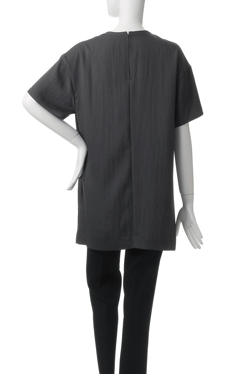 【アンクレイヴ/uncrave】のドレープツイル Tブラウス 人気、トレンドファッション・服の通販 founy(ファニー) 　ファッション　Fashion　レディースファッション　Fashion for Women　トップス・カットソー　Cut & Sew Tops　シャツ・ブラウス・オフィスカジュアル　Elegant Blouses & Button-Ups　ショート　Short, Short Length　スリット　Slit, Slit Detail　スリーブ　Sleeve, Long Sleeve / Short Sleeve　エレガント 上品　Elegant　夏　Summer　ビジネス 仕事 通勤　Business / Work / Commuting　other-4|ID: prp329100004579138 ipo3291000000036393453