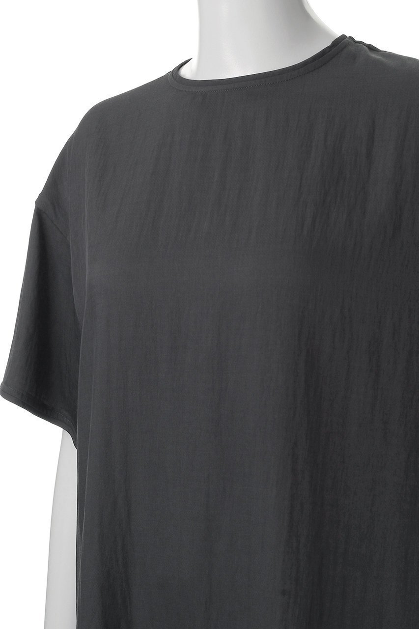 【アンクレイヴ/uncrave】のドレープツイル Tブラウス 人気、トレンドファッション・服の通販 founy(ファニー) 　ファッション　Fashion　レディースファッション　Fashion for Women　トップス・カットソー　Cut & Sew Tops　シャツ・ブラウス・オフィスカジュアル　Elegant Blouses & Button-Ups　ショート　Short, Short Length　スリット　Slit, Slit Detail　スリーブ　Sleeve, Long Sleeve / Short Sleeve　エレガント 上品　Elegant　夏　Summer　ビジネス 仕事 通勤　Business / Work / Commuting　other-5|ID: prp329100004579138 ipo3291000000036393454