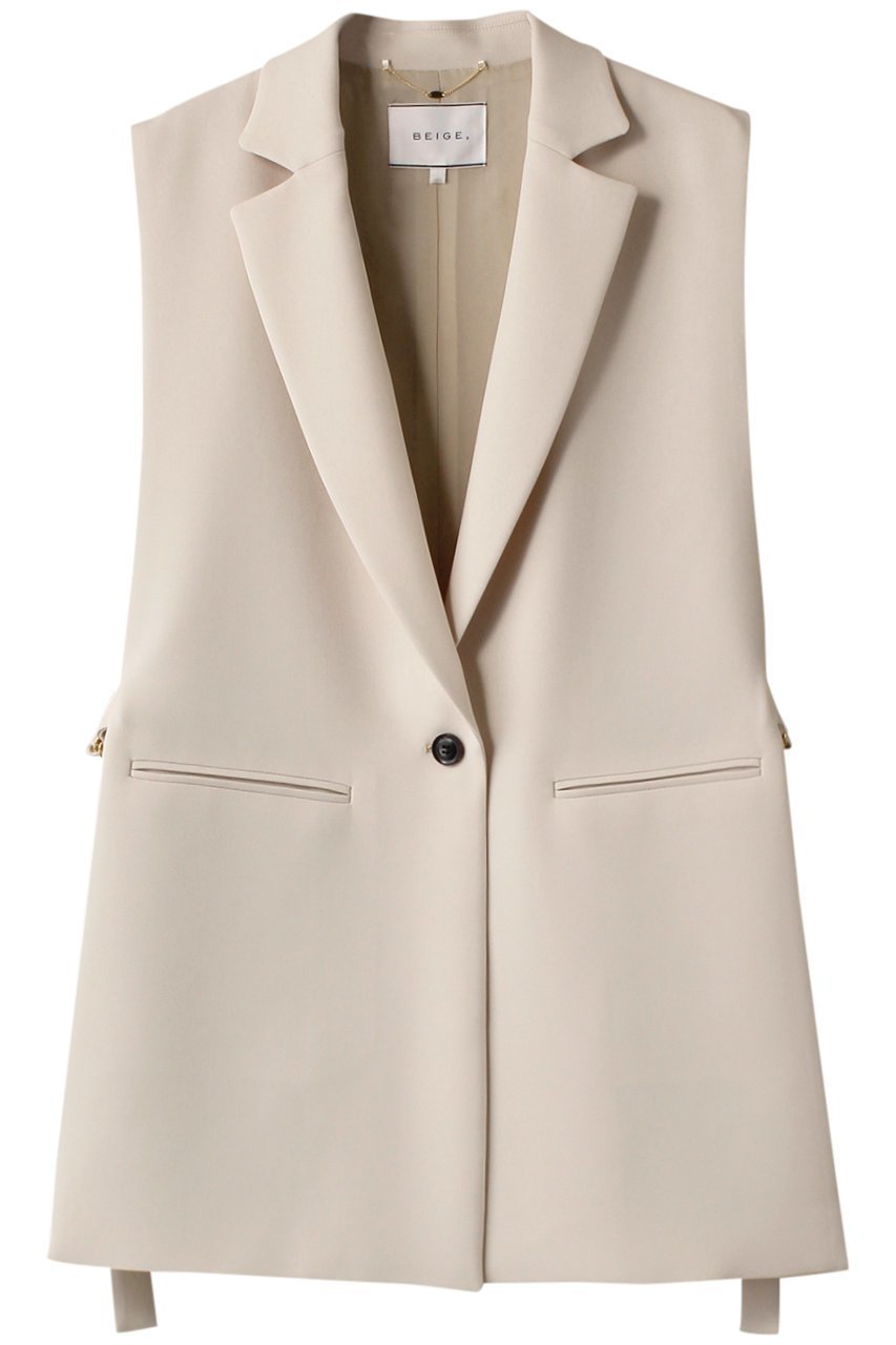【ベイジ,/BEIGE,】のOAK(オーク)/テーラードジレ インテリア・キッズ・メンズ・レディースファッション・服の通販 founy(ファニー) 　ファッション　Fashion　レディースファッション　Ladies' Fashion Online　アウター　Coat Outerwear　ジャケット　Jackets　ジャケット　Jacket　ストレッチ　Stretch　トレンド　Trend　ベスト　Vest　エレガント 上品　Elegant　ベージュ|ID: prp329100004579148 ipo3291000000032439015