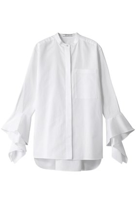 【ベイジ,/BEIGE,】 PERSIMMOM(パーシモン)/バンドカラーシャツ人気、トレンドファッション・服の通販 founy(ファニー) ファッション Fashion レディースファッション WOMEN トップス・カットソー Tops/Tshirt シャツ/ブラウス Shirts/Blouses アシンメトリー Asymmetry カフス Cuffs コンパクト Compact スリーブ Sleeve フレア Flare ロング Long |ID:prp329100004579149