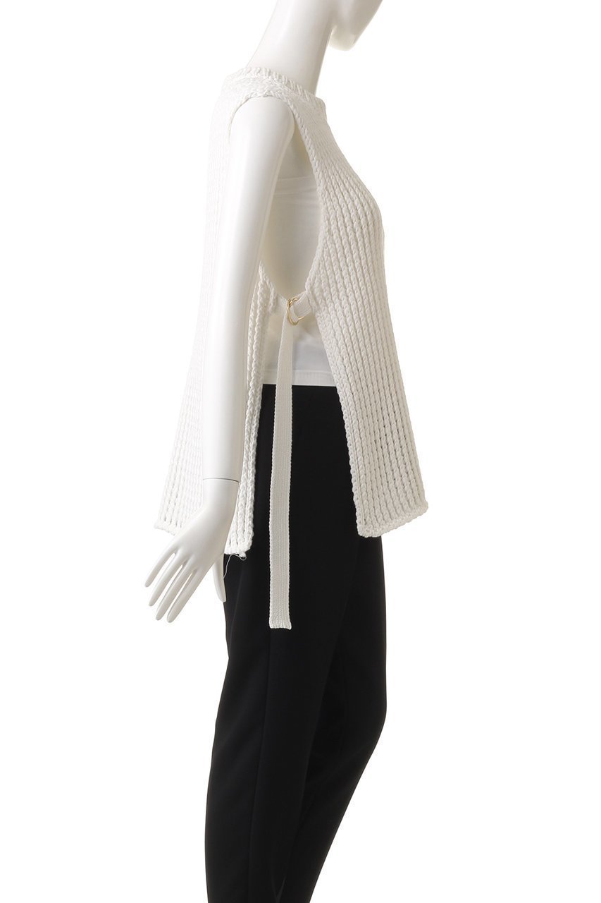 【ベイジ,/BEIGE,】のMALLOW(マロー)/ニットベスト 人気、トレンドファッション・服の通販 founy(ファニー) 　ファッション　Fashion　レディースファッション　Fashion for Women　トップス・カットソー　Cut & Sew Tops　ニット　Knit Tops & Sweaters　ベスト&ジレ / 重ね着スタイル　Vests & Gilets　カジュアルプルオーバー・ニットトップス　Pullovers & Knit Tops / Casual Pullovers　おすすめ　Recommended / Our Picks　シアー　Sheer, See-Through　シンプル　Simple, Minimal　ベスト　Vest, Waistcoat　夏　Summer　春　Spring　S/S・春夏　SS, Spring/Summer, Warm Season　other-3|ID: prp329100004579150 ipo3291000000032960944
