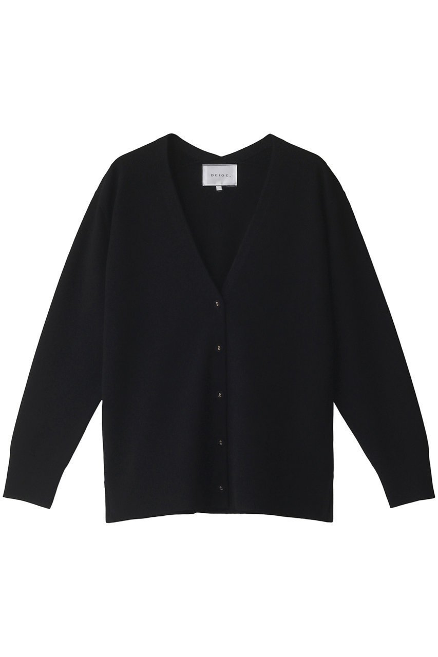 【ベイジ,/BEIGE,】のHOLLY(ホリー)/Vネックカーディガン インテリア・キッズ・メンズ・レディースファッション・服の通販 founy(ファニー) 　ファッション　Fashion　レディースファッション　Fashion for Women　トップス・カットソー　Cut & Sew Tops　ニット　Knit Tops & Sweaters　カーディガン・羽織り　Layered Style Cardigans　Vネックトップス　V-Neck Tops / V-Cut Neckline Shirts　おすすめ　Recommended / Our Picks　カーディガン　Cardigan, Knitwear　スリット　Slit, Slit Detail　セットアップ　Set-Up, Coordinated Outfit　ブラック|ID: prp329100004579153 ipo3291000000032961085