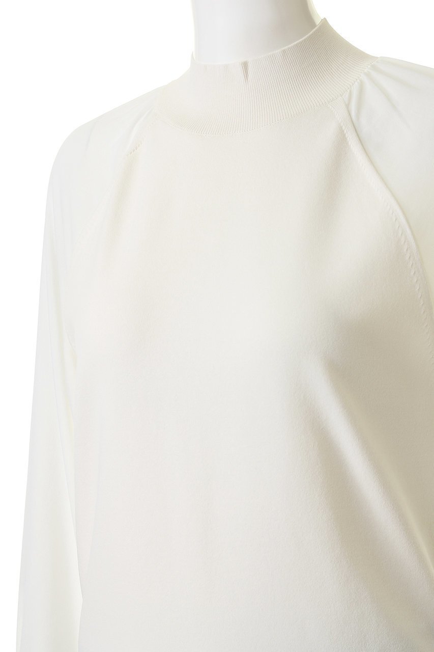 【ベイジ,/BEIGE,】のHOLLY(ホリー)/ドッキングニット 人気、トレンドファッション・服の通販 founy(ファニー) 　ファッション　Fashion　レディースファッション　Fashion for Women　トップス・カットソー　Cut & Sew Tops　ニット　Knit Tops & Sweaters　カジュアルプルオーバー・ニットトップス　Pullovers & Knit Tops / Casual Pullovers　おすすめ　Recommended / Our Picks　カフス　Cuff Design　シアー　Sheer, See-Through　スリーブ　Sleeve, Long Sleeve / Short Sleeve　セットアップ　Set-Up, Coordinated Outfit　ドッキング　Docking, Mixed Material　ハイネック　High Neck, Mock Neck　other-5|ID: prp329100004579160 ipo3291000000032961184