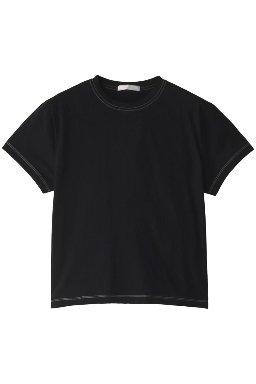 【ベイジ,/BEIGE,】のMULBERRY(マルベリー)/Tシャツ インテリア・キッズ・メンズ・レディースファッション・服の通販 founy(ファニー) 　ファッション　Fashion　レディースファッション　Fashion for Women　トップス・カットソー　Cut & Sew Tops　シャツ・ブラウス・オフィスカジュアル　Elegant Blouses & Button-Ups　ロングTシャツ・Tシャツ　Longline T-Shirts & Tees　カットソー・ベーシックTシャツ　Cut-and-Sewn Tops / Stretch Tees & Basics　コンパクト　Compact, Small Size　ショート　Short, Short Length　シンプル　Simple, Minimal　スリーブ　Sleeve, Long Sleeve / Short Sleeve　トレンド　Trend, Trending Now　半袖　Short Sleeve, Half Sleeve　無地　Plain, Solid Color　ブラック|ID: prp329100004579161 ipo3291000000032835887
