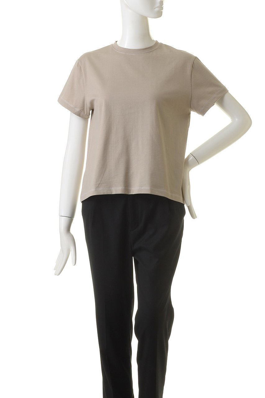 【ベイジ,/BEIGE,】のMULBERRY(マルベリー)/Tシャツ 人気、トレンドファッション・服の通販 founy(ファニー) 　ファッション　Fashion　レディースファッション　Fashion for Women　トップス・カットソー　Cut & Sew Tops　シャツ・ブラウス・オフィスカジュアル　Elegant Blouses & Button-Ups　ロングTシャツ・Tシャツ　Longline T-Shirts & Tees　カットソー・ベーシックTシャツ　Cut-and-Sewn Tops / Stretch Tees & Basics　コンパクト　Compact, Small Size　ショート　Short, Short Length　シンプル　Simple, Minimal　スリーブ　Sleeve, Long Sleeve / Short Sleeve　トレンド　Trend, Trending Now　半袖　Short Sleeve, Half Sleeve　無地　Plain, Solid Color　other-2|ID: prp329100004579161 ipo3291000000032835897
