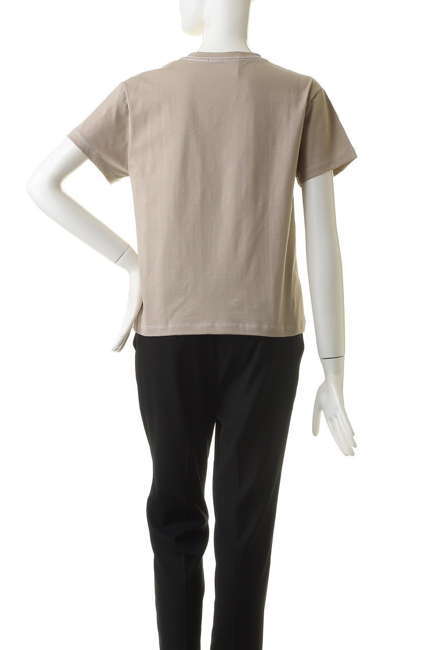 【ベイジ,/BEIGE,】のMULBERRY(マルベリー)/Tシャツ 人気、トレンドファッション・服の通販 founy(ファニー) 　ファッション　Fashion　レディースファッション　Fashion for Women　トップス・カットソー　Cut & Sew Tops　シャツ・ブラウス・オフィスカジュアル　Elegant Blouses & Button-Ups　ロングTシャツ・Tシャツ　Longline T-Shirts & Tees　カットソー・ベーシックTシャツ　Cut-and-Sewn Tops / Stretch Tees & Basics　コンパクト　Compact, Small Size　ショート　Short, Short Length　シンプル　Simple, Minimal　スリーブ　Sleeve, Long Sleeve / Short Sleeve　トレンド　Trend, Trending Now　半袖　Short Sleeve, Half Sleeve　無地　Plain, Solid Color　other-4|ID: prp329100004579161 ipo3291000000032835906