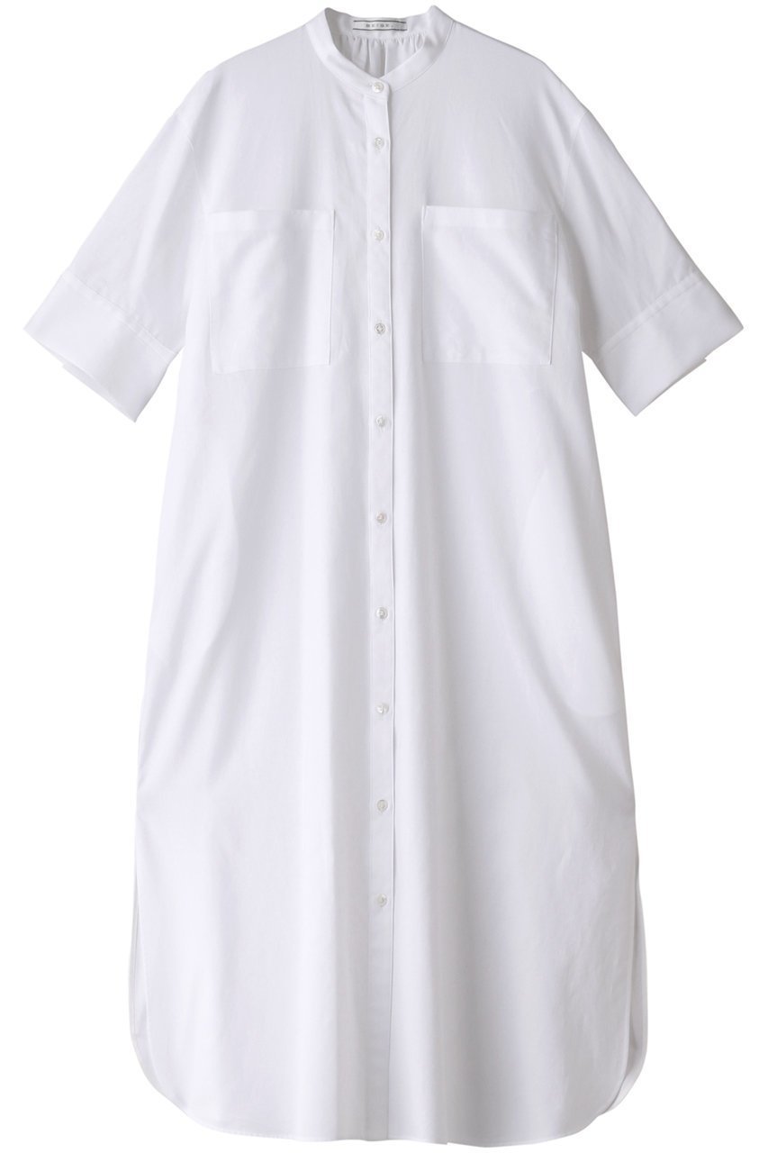 【ベイジ,/BEIGE,】のPERSIMMOM(パーシモン)/シャツワンピース 人気、トレンドファッション・服の通販 founy(ファニー) 　ファッション　Fashion　レディースファッション　Ladies' Fashion Online　ワンピース　Dress　シャツワンピース　Shirt Dresses　チュニック　Tunic　スリット　Slit　タイプライター　Typewriter　チュニック　Tunic　ロング　Long　半袖　Short Sleeve　 other-1|ID: prp329100004579163 ipo3291000000032439162