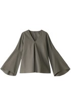 【ベイジ,/BEIGE,】のPERSIMMOM(パーシモン)/フレアブラウス 人気、トレンドファッション・服の通販 founy(ファニー) ファッション Fashion レディースファッション Ladies' Fashion Online トップス・カットソー Tops/Tshirt シャツ/ブラウス Shirts/Blouses スリーブ Sleeve タイプライター Typewriter パーティ Party フレア Flare ロング Long thumbnail グレー|ID: prp329100004579164 ipo3291000000032439175