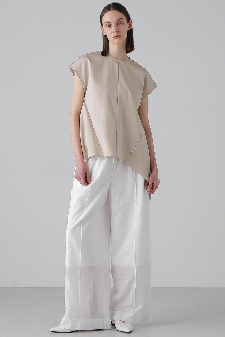 【アドーア/ADORE】のハイテンションポンチカットソー 人気、トレンドファッション・服の通販 founy(ファニー) 　ファッション　Fashion　レディースファッション　Fashion for Women　トップス・カットソー　Cut & Sew Tops　シャツ・ブラウス・オフィスカジュアル　Elegant Blouses & Button-Ups　ロングTシャツ・Tシャツ　Longline T-Shirts & Tees　カットソー・ベーシックTシャツ　Cut-and-Sewn Tops / Stretch Tees & Basics　アシンメトリー　Asymmetrical Style　カットソー　Cut and Sewn Top　ショート　Short, Short Length　シンプル　Simple, Minimal　スリーブ　Sleeve, Long Sleeve / Short Sleeve　ボトム　Bottoms, Lower Wear　other-3|ID: prp329100004580172 ipo3291000000035809901