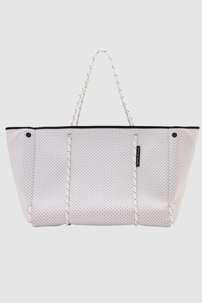 【ステイトオブエスケープ/STATE OF ESCAPE】のEscape tote エスケープ トート インテリア・キッズ・メンズ・レディースファッション・服の通販 founy(ファニー) 　ファッション　Fashion　レディースファッション　Fashion for Women　バッグ　Bags　コンパクト　Compact, Small Size　スタイリッシュ　Stylish, Fashionable　スーツ　Suit, Formalwear　ビッグ　Big, Oversized　ポーチ　Pouch, Small Case　メッシュ　Mesh, Net Fabric　モダン　Modern, Contemporary　人気　Popular, Best Seller　旅行　Travel　軽量　Lightweight, Ultra Light　ビジネス 仕事 通勤　Business / Work / Commuting　ホワイト|ID: prp329100004580175 ipo3291000000032451007