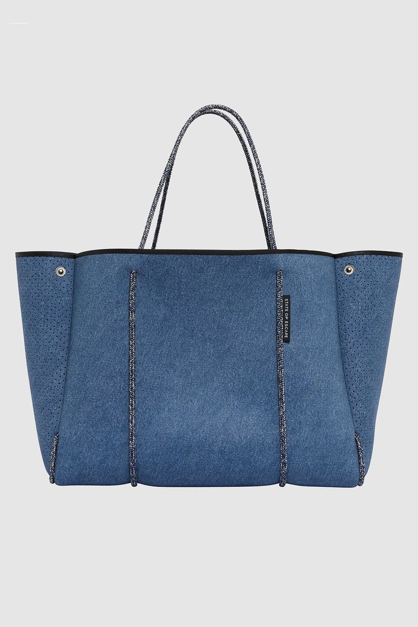 【ステイトオブエスケープ/STATE OF ESCAPE】のEscape tote エスケープ トート インテリア・キッズ・メンズ・レディースファッション・服の通販 founy(ファニー) 　ファッション　Fashion　レディースファッション　Fashion for Women　バッグ　Bags　コンパクト　Compact, Small Size　スタイリッシュ　Stylish, Fashionable　スーツ　Suit, Formalwear　ビッグ　Big, Oversized　ポーチ　Pouch, Small Case　メッシュ　Mesh, Net Fabric　モダン　Modern, Contemporary　人気　Popular, Best Seller　旅行　Travel　軽量　Lightweight, Ultra Light　ビジネス 仕事 通勤　Business / Work / Commuting　フェードデニム|ID: prp329100004580175 ipo3291000000032451009