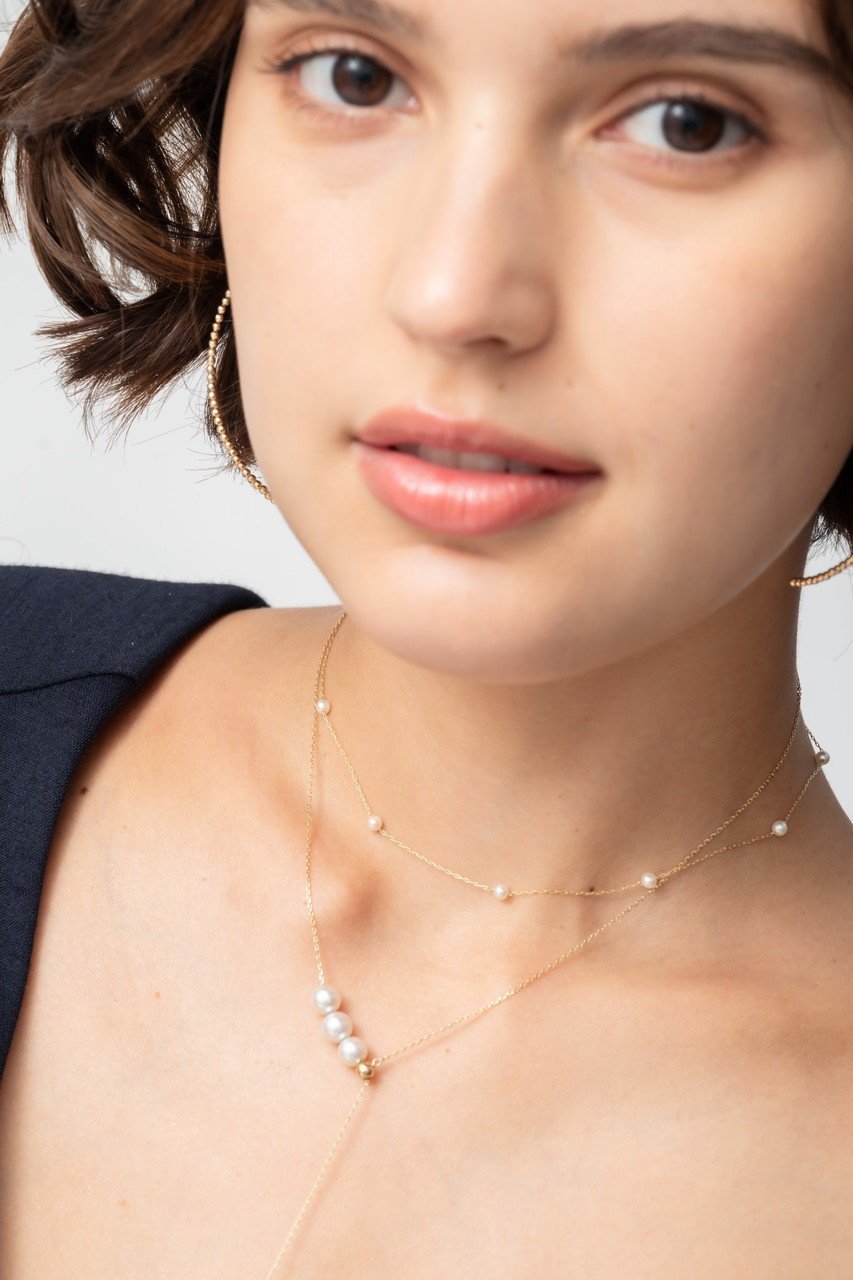 【ミズキ/MIZUKI】のSBN148 フローティングアコヤパールネックレス 人気、トレンドファッション・服の通販 founy(ファニー) 　ファッション　Fashion　レディースファッション　Fashion for Women　ジュエリー　Jewelry　ネックレス　Necklaces & Pendants　おすすめ　Recommended / Our Picks　ネックレス　Necklace, Pendant Necklace　パール　Pearl, Pearl Accent　定番　Standard, Basic Item　other-4|ID: prp329100004580212 ipo3291000000035790473