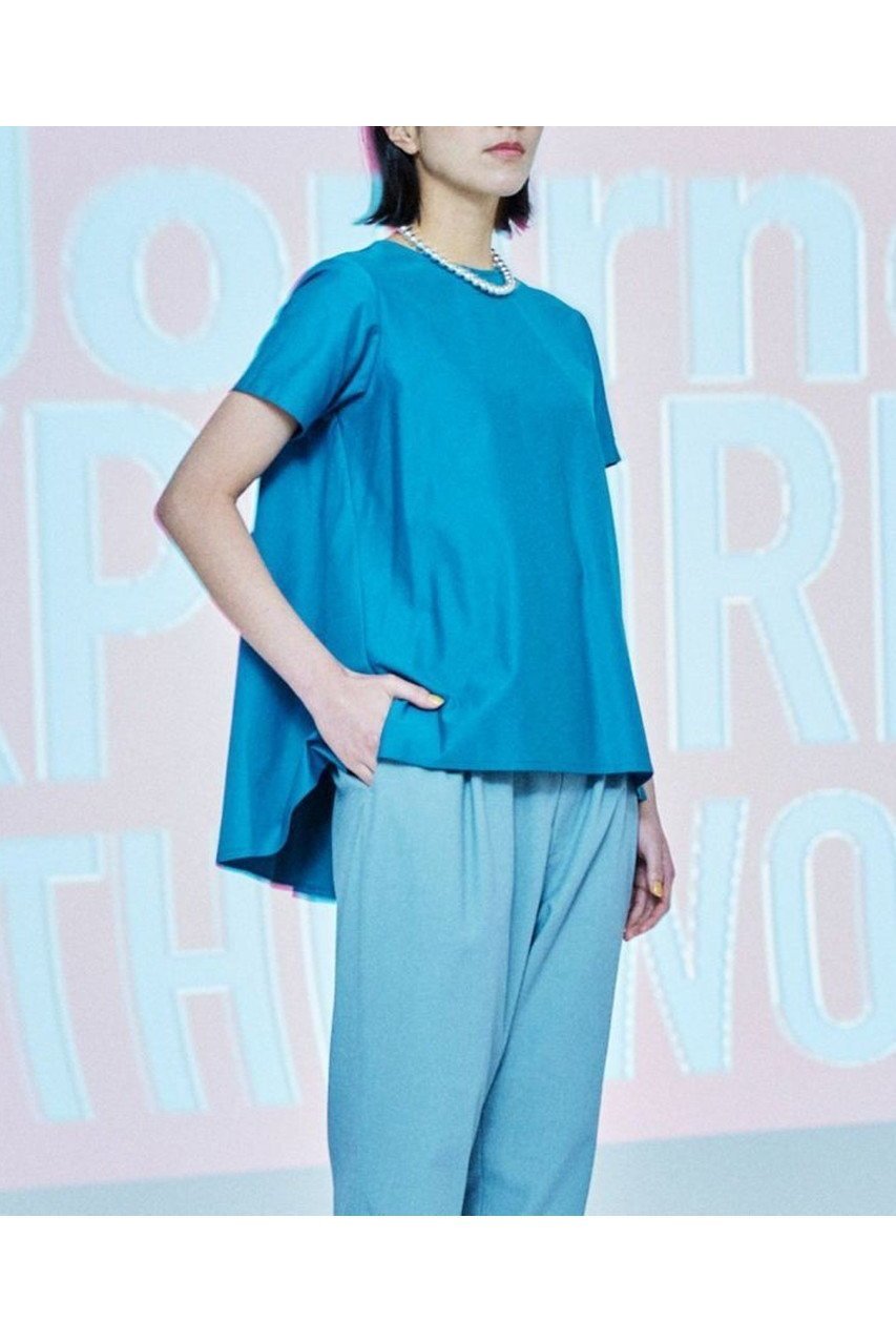 【レリル/lelill】のバックギャザーTシャツ 人気、トレンドファッション・服の通販 founy(ファニー) 　ファッション　Fashion　レディースファッション　WOMEN　トップス・カットソー　Tops/Tshirt　シャツ/ブラウス　Shirts/Blouses　ロング / Tシャツ　T-Shirts　カットソー　Cut and Sewn　おすすめ　Recommend　ギャザー　Gather　ショート　Short　スリット　Slit　スリーブ　Sleeve　リラックス　Relax　ワイド　Wide　再入荷　Restock/Back In Stock/Re Arrival　other-8|ID: prp329100004580256 ipo3291000000032451552