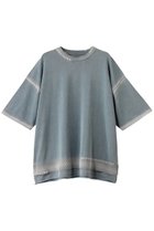 【メゾンスペシャル/MAISON SPECIAL】の【UNISEX】ハイツイストピグメントブリーチニットTシャツ 人気、トレンドファッション・服の通販 founy(ファニー) ファッション Fashion レディースファッション Ladies' Fashion Online トップス・カットソー Tops/Tshirt ニット Knit Tops シャツ/ブラウス Shirts/Blouses ロング / Tシャツ T-Shirts プルオーバー Pullover ユニセックス Unisex サマー Summer ショルダー Shoulder ドロップ Drop ボトム Bottom thumbnail S.BLU(スカイブルー)|ID: prp329100004580280 ipo3291000000032451709