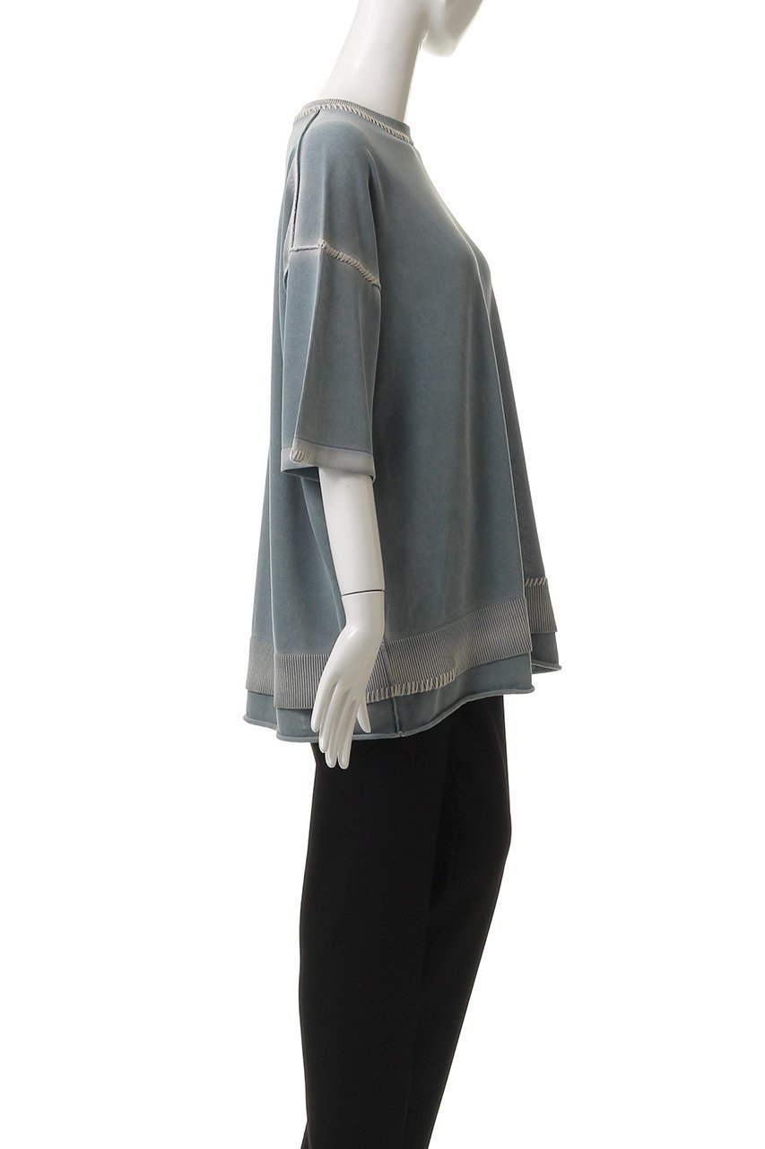 【メゾンスペシャル/MAISON SPECIAL】の【UNISEX】ハイツイストピグメントブリーチニットTシャツ 人気、トレンドファッション・服の通販 founy(ファニー) 　ファッション　Fashion　レディースファッション　Ladies' Fashion Online　トップス・カットソー　Tops/Tshirt　ニット　Knit Tops　シャツ/ブラウス　Shirts/Blouses　ロング / Tシャツ　T-Shirts　プルオーバー　Pullover　ユニセックス　Unisex　サマー　Summer　ショルダー　Shoulder　ドロップ　Drop　ボトム　Bottom　other-3|ID: prp329100004580280 ipo3291000000032451713