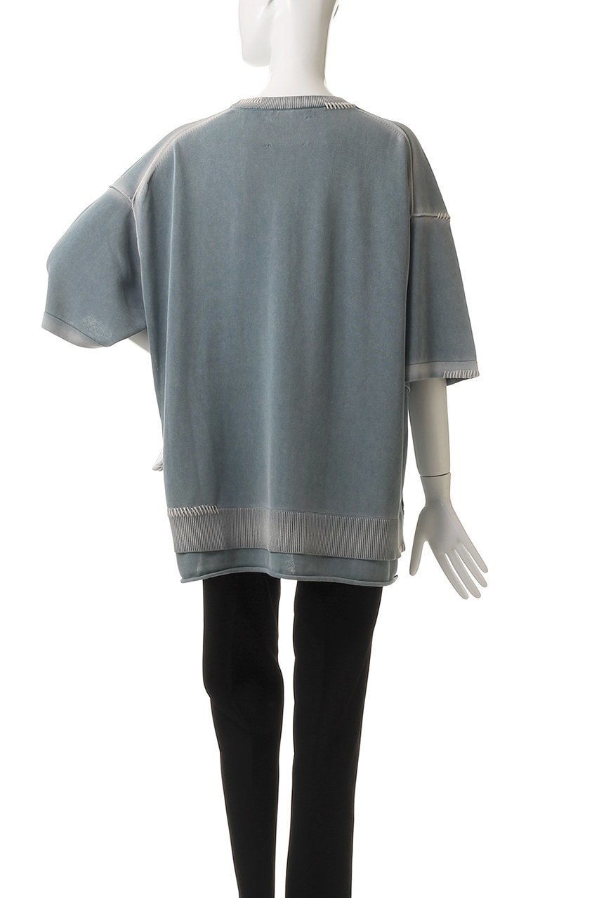 【メゾンスペシャル/MAISON SPECIAL】の【UNISEX】ハイツイストピグメントブリーチニットTシャツ 人気、トレンドファッション・服の通販 founy(ファニー) 　ファッション　Fashion　レディースファッション　Ladies' Fashion Online　トップス・カットソー　Tops/Tshirt　ニット　Knit Tops　シャツ/ブラウス　Shirts/Blouses　ロング / Tシャツ　T-Shirts　プルオーバー　Pullover　ユニセックス　Unisex　サマー　Summer　ショルダー　Shoulder　ドロップ　Drop　ボトム　Bottom　other-4|ID: prp329100004580280 ipo3291000000032451715