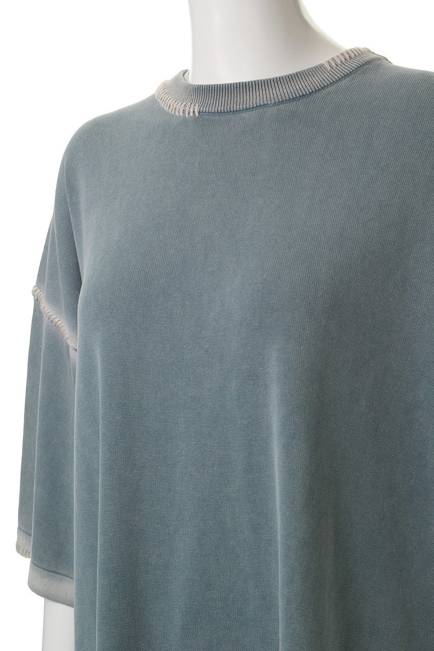 【メゾンスペシャル/MAISON SPECIAL】の【UNISEX】ハイツイストピグメントブリーチニットTシャツ 人気、トレンドファッション・服の通販 founy(ファニー) 　ファッション　Fashion　レディースファッション　Ladies' Fashion Online　トップス・カットソー　Tops/Tshirt　ニット　Knit Tops　シャツ/ブラウス　Shirts/Blouses　ロング / Tシャツ　T-Shirts　プルオーバー　Pullover　ユニセックス　Unisex　サマー　Summer　ショルダー　Shoulder　ドロップ　Drop　ボトム　Bottom　other-5|ID: prp329100004580280 ipo3291000000032451717