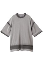 【メゾンスペシャル/MAISON SPECIAL】の【UNISEX】ハイツイストピグメントブリーチニットTシャツ G.BGE(グレーベージュ)|ID: prp329100004580280 ipo3291000000035887748