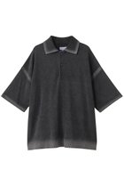 【メゾンスペシャル/MAISON SPECIAL】の【UNISEX】ハイツイストピグメントブリーチニットポロ 人気、トレンドファッション・服の通販 founy(ファニー) ファッション Fashion レディースファッション Ladies' Fashion Online トップス・カットソー Tops/Tshirt ニット Knit Tops プルオーバー Pullover ユニセックス Unisex サマー Summer ショルダー Shoulder ドロップ Drop バランス Balance エレガント 上品 Elegant 今季 This Season 夏 Summer thumbnail BLK(ブラック)|ID: prp329100004580282 ipo3291000000032451720