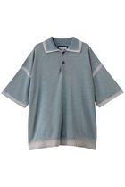 【メゾンスペシャル/MAISON SPECIAL】の【UNISEX】ハイツイストピグメントブリーチニットポロ 人気、トレンドファッション・服の通販 founy(ファニー) ファッション Fashion レディースファッション Ladies' Fashion Online トップス・カットソー Tops/Tshirt ニット Knit Tops プルオーバー Pullover ユニセックス Unisex サマー Summer ショルダー Shoulder ドロップ Drop バランス Balance エレガント 上品 Elegant 今季 This Season 夏 Summer thumbnail S.BLU(スカイブルー)|ID: prp329100004580282 ipo3291000000032451721