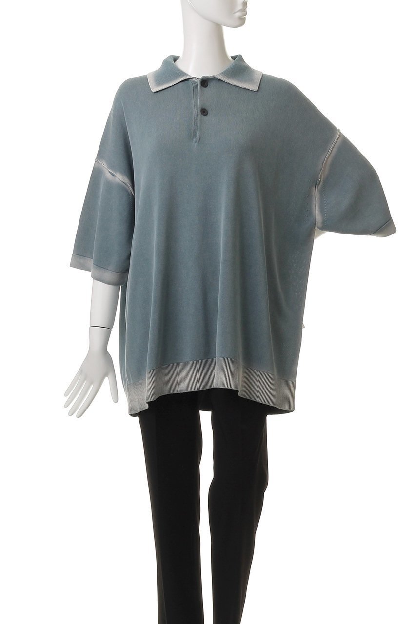 【メゾンスペシャル/MAISON SPECIAL】の【UNISEX】ハイツイストピグメントブリーチニットポロ 人気、トレンドファッション・服の通販 founy(ファニー) 　ファッション　Fashion　レディースファッション　Ladies' Fashion Online　トップス・カットソー　Tops/Tshirt　ニット　Knit Tops　プルオーバー　Pullover　ユニセックス　Unisex　サマー　Summer　ショルダー　Shoulder　ドロップ　Drop　バランス　Balance　エレガント 上品　Elegant　今季　This Season　夏　Summer　other-2|ID: prp329100004580282 ipo3291000000032451722