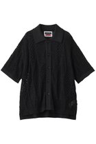 【メゾンスペシャル/MAISON SPECIAL】の【UNISEX】和紙メッシュニット半袖シャツ 人気、トレンドファッション・服の通販 founy(ファニー) ファッション Fashion レディースファッション Fashion for Women トップス・カットソー Cut & Sew Tops ニット Knit Tops & Sweaters シャツ・ブラウス・オフィスカジュアル Elegant Blouses & Button-Ups ユニセックス Unisex, Genderless カットソー Cut and Sewn Top サマー Summer, Summer Style ショート Short, Short Length ジャケット Jacket, Outerwear スリーブ Sleeve, Long Sleeve / Short Sleeve メッシュ Mesh, Net Fabric エレガント 上品 Elegant 半袖 Short Sleeve, Half Sleeve 秋 Autumn thumbnail BLK(ブラック)|ID: prp329100004580284 ipo3291000000035931136