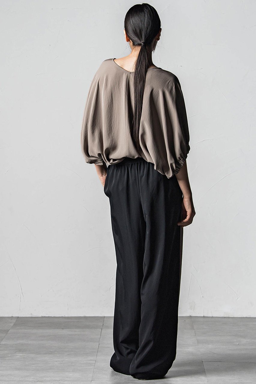 【エッセン ロートレアモン/ESSEN LAUTREAMONT】のTAツイル2WAYブラウス 人気、トレンドファッション・服の通販 founy(ファニー) 　ファッション　Fashion　レディースファッション　WOMEN　トップス・カットソー　Tops/Tshirt　シャツ/ブラウス　Shirts/Blouses　ギャザー　Gather　サマー　Summer　ショート　Short　スリーブ　Sleeve　ツイル　Twill　ドレープ　Drape　ラウンド　Round　エレガント 上品　Elegant　NEW・新作・新着・新入荷　New Arrivals　other-7|ID: prp329100004580285 ipo3291000000032451752