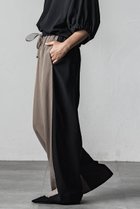 【エッセン ロートレアモン/ESSEN LAUTREAMONT】のTAツイルハイショクワイドパンツ 人気、トレンドファッション・服の通販 founy(ファニー) ファッション Fashion レディースファッション WOMEN パンツ Pants エレガント 上品 Elegant ショート Short ドレープ Drape フロント Front リラックス Relax NEW・新作・新着・新入荷 New Arrivals thumbnail ブラック×ベージュ|ID: prp329100004580287 ipo3291000000032451757
